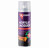 KERRY KR-005 Лак акриловый ACRYLIC LACQUER прозрачный 405мл 1/12шт
